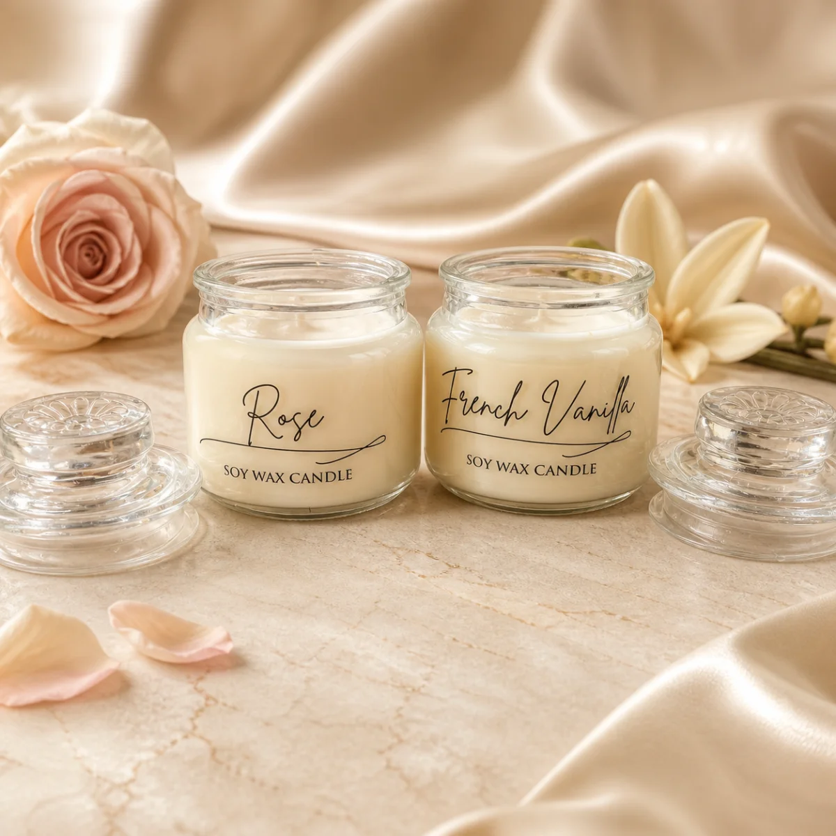 Rose And French Vanilla Jars